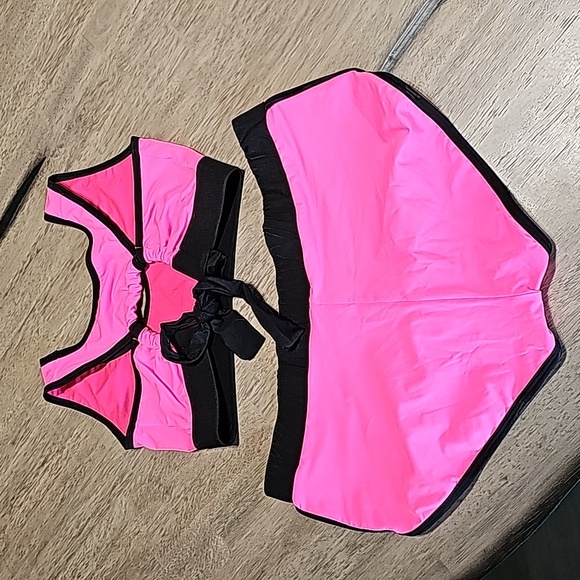 NWOT Napale Bikini Set Hot Pink Size Large - Picture 2 of 16